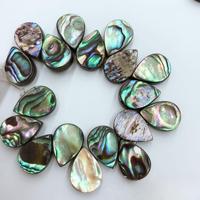 Perles de larme d'ormeau avec des trous horizontaux-bijoux de bricolage en vrac en gros