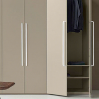 Poignée de tiroir en aluminium pour meubles de cuisine d'hôtel moderne, profilé OEM, pour armoire, commode, placard