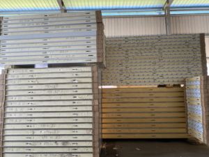 Nhà Máy Giá Cài Đặt Chống Cháy 150Mm PU Tấm Cách Điện Polyurethane Bánh <span class=keywords><strong>Sandwich</strong></span> Bên Ngoài Bức Tường Bảng Điều Chỉnh Cho Lạnh Lưu Trữ - Product Image 6