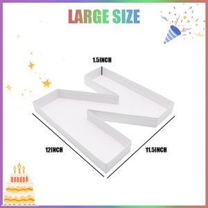 Caja Decorativa Rellenable en Forma de Letra de Cartón de 12 Pulgadas para Exhibición de Alimentos (Charcutería) - Product Image 5