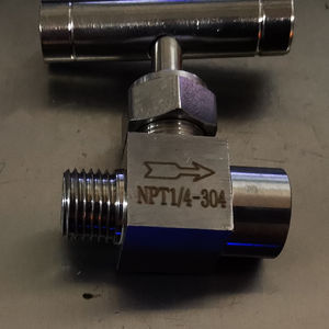 एक ओहोय मैनुअल स्टेनलेस स्टील एस 304 ट्यूब 1/8 '1/4' 1/2 'टी पुरुष/मादा धागा सुई वाल्व जल डायाफ्राम संरचना के लिए - Product Image 3