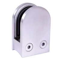 Vente chaude, haute qualité, acier inoxydable 304 316, clip de garde-corps en verre, pinces de main courante, balustrade, pince en verre sans cadre, escalier, balcon