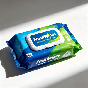 Lingettes nettoyantes emballées individuellement, lingettes humides hygiéniques portables pour une utilisation quotidienne en extérieur - Product Image 3