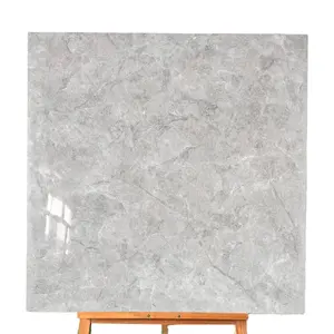 白色大理石瓷砖釉面瓷砖墙壁和地板陶瓷600*600低价大理石外观抛光砖室内设计