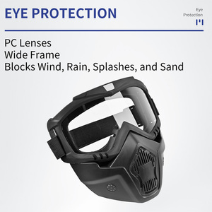 Masque de tir à l'arc CS pour enfants, ensemble d'arc et flèches en plastique, protège-bras de terrain, équipement de protection tactique réglable pour le visage, casque de combat - Product Image 3