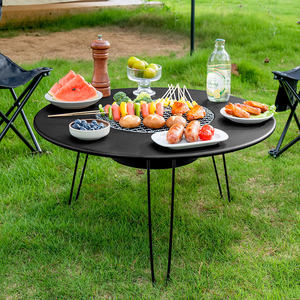 <span class=keywords><strong>Brasero</strong></span> multifonctionnel Camping <span class=keywords><strong>Table</strong></span> pliante Split Cooking Pit BBQ Heating Stove - Product Image 2