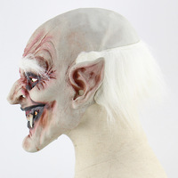 Halloween effrayant blanc sourcil démon Latex masque personnalisé Vampire monstre casque maison hantée Costume accessoire