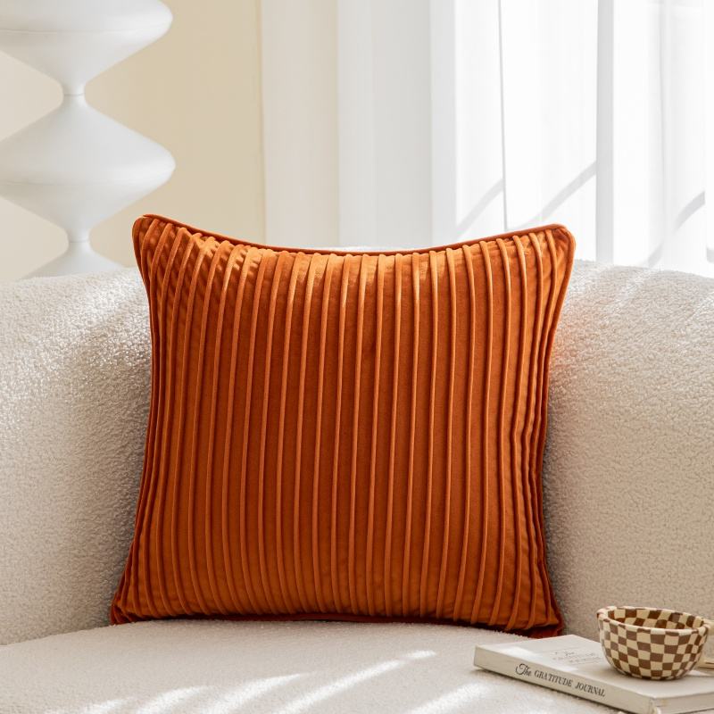 Orange wrinkled vertical bar 45x45cm