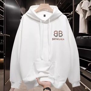 Felpa con Cappuccio Balen ciaga 2025, Stile Urbano di Lusso, Oversize Iconico, Streetwear, Tessuto 100% Cotone con Logo Distintivo - Product Image 3