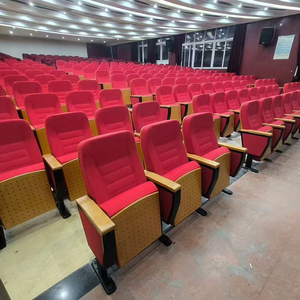 Sillas de Conferencia para <span class=keywords><strong>Muebles</strong></span> Comerciales, Silla Moderna de Tela Plegable para el Hogar, Oficina, Escuela, Auditorio, Iglesia, Acolchada - Product Image 1