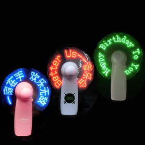 Tùy Chỉnh Xách Tay <span class=keywords><strong>Mini</strong></span> LED Cầm Tay <span class=keywords><strong>Fan</strong></span> Với Ánh Sáng-up Hiển Thị Tin Nhắn Lập Trình Tin Nhắn Văn Bản Halloween Party Ủng Hộ Cây Đũa Phép - Product Image 3