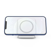 Chargeur sans fil magnétique pliable 3-en-1 15W PD QC3.0 à charge rapide, ignifuge, pour téléphones portables, montres connectées et écouteurs (5V/3A)