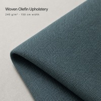 Tissu en oléfine rayé pour coussins de chaise longue, revêtement textile d'extérieur 250 g/m² résistant aux UV