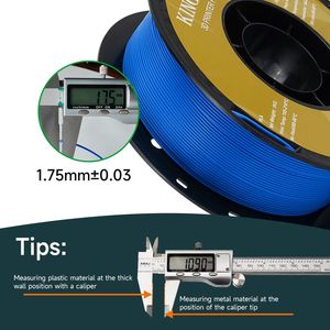 Filament DB KINGROON 100% sans bulles pour imprimante 3D, 1,75 mm TPU PETG PLA, plusieurs couleurs, 2,2 lb (1 kg)/bobine, pour développeurs 3D - Product Image 5