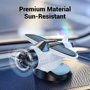Nouvel Avion Rotatif Solaire Créatif pour Voiture, Ornement Décoratif Oscillant en ABS pour Console Centrale - Product Image 6