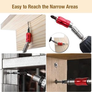 1/4 pouces en acier hexagonal à dégagement rapide porte-foret magnétique bricolage qualité tournevis pivotant adaptateur de <span class=keywords><strong>mandrin</strong></span> d'extension rotatif OEM - Product Image 5
