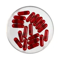 Cápsulas de gelatina dura vacías de color rojo y negro, cápsulas de gelatina con certificado halal, 00 cápsulas