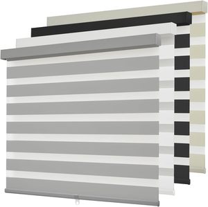 Persianas Zebra Inalámbricas <span class=keywords><strong>de</strong></span> Doble Capa, Persianas Enrollables <span class=keywords><strong>de</strong></span> Tela, Persianas Transparentes Personalizadas, Ideales <span class=keywords><strong>para</strong></span> Puertas Corredizas <span class=keywords><strong>de</strong></span> Vidrio en el Hogar y la Oficina - Product Image 2