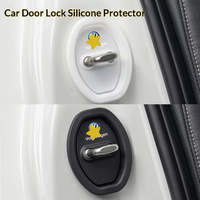 Couvre-serrure de porte de voiture en silicone, silencieux, anti-rouille, protection universelle, pièces de modification intérieure avec logo personnalisé