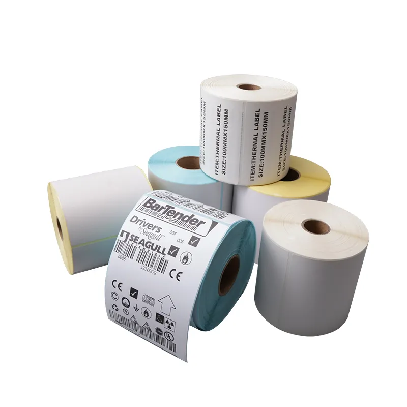 היצרנים מעבדים וממכרים ישירות נייר תווית תרמי בעל צמיגות גבוהה ואיכות גבוהה בגודל 4x6 אינץ'