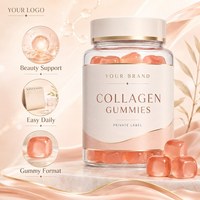 Gummies de collagène sans gélatine pour la routine quotidienne, formule personnalisée OEM avec collagène hydrolysé