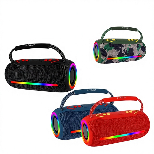 IPX6 Waterproof 20W Large Volume PRO Series Portable Outdoor Built-in Mic Battery Colorful RGB Light Wireless Speakers 5.3