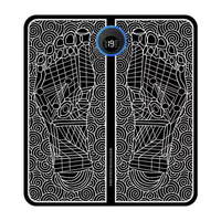 Appareil électrique de tapis de masseur de pieds USB à usage domestique portable avec EMS pour la conception pliable de circulation des bras et des pieds