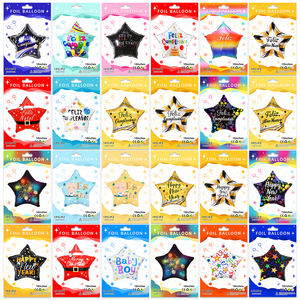 Globos de Fiesta Españoles de Papel de Aluminio con Forma de Estrella de Cinco Puntas de 18 Pulgadas, Empaquetados Individualmente, para Año Nuevo, Navidad, <span class=keywords><strong>Cumpleaños</strong></span> - Product Image 4