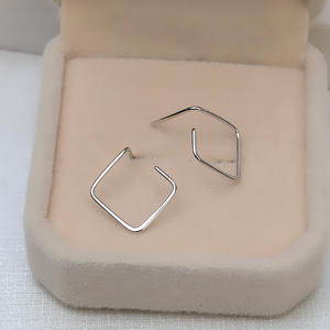 Boucles d'oreilles en argent S925 en forme d'œuf de poussin, polyvalentes, DIY, perle vide, boucle d'oreille pour femme, ciblées, 1013, accessoires de mode, personnalisées - Product Image 2