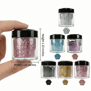 LEQU Happy And Fun Holographic Glitter <b>Set</b> 6 Colors For Craft DIY Art Projects - Product Image 6