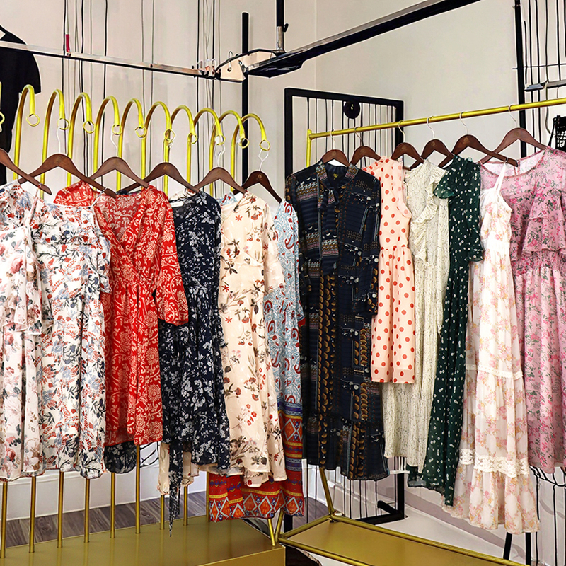 High Quality Used Ladies Silk Dresses
