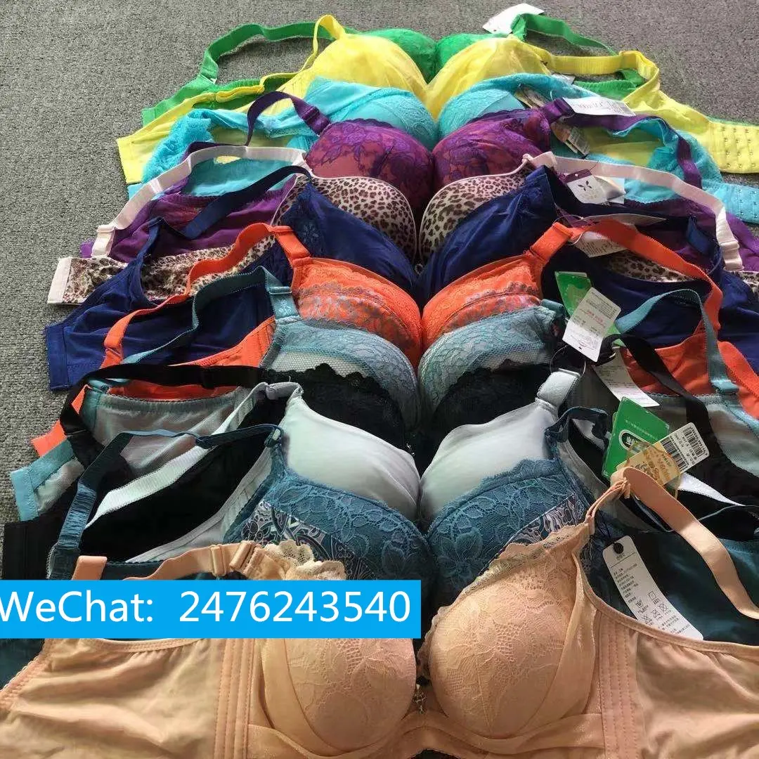 lace embroidery padded bra stock export Brunei Laos Libya etc.market