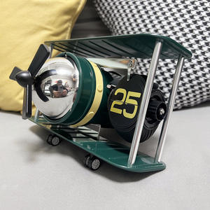 Avion de chasse allemand Vintage Custom Table Avion Horloge murale décorative avec rabat rétro <span class=keywords><strong>Flip</strong></span> Clock - Product Image 5