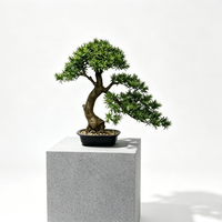 Bonsaï artificiel de pin de qualité supérieure, plante de bonsaï réaliste avec pot pour la décoration intérieure, la maison et le bureau