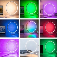 Lampu meja program baru hadiah liburan produk pintar ide RGB suasana hati lampu meja desain mewah Modern berubah warna malam