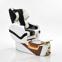 Nouvelle Chaise de Pédicure de Luxe à Design Moderne pour Salon de Manucure, avec Bain de Pieds Spa, Massage Électrique Inclinable et Vaporisateur