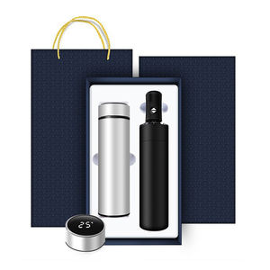 Articles promotionnels de cadeaux de luxe Ensemble de cadeaux d'entreprise avec fiole sous vide Parapluie Coffret cadeau de nouvel an professionnel haut de gamme avec logo personnalisé <span class=keywords><strong>LUSH</strong></span> 50pcs - Product Image 2