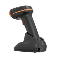 Lecteur de codes-barres sans fil portable puissant HENEX HC-4208SRC 2D QR OCR avec fonction de numérisation automatique USB et station de charge