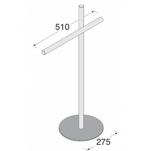 Porte-serviettes en fer et laiton autoportant de luxe antique Boffi Twig porte-serviettes unique pour maison hôtel salle de bain cuisine utilisation Nickel - Product Image 2