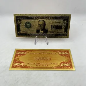 कम moq नकली पैसे देखो की तरह असली usd 1 2 5 10 20 50 100 1000 5000 डॉलर सोने की पन्नी नोट