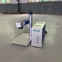 Machine de gravure laser à fibre CNC pour anneaux intérieurs/extérieurs et bagues d'oiseaux, refroidie par air, prenant en charge les formats DXF/PLT/AI/DWG/DST