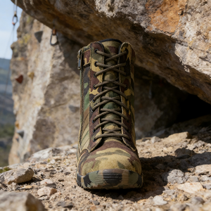 Venta directa de fábrica <span class=keywords><strong>botas</strong></span> de cuero medio asalto bosque camuflaje entrenamiento al aire libre senderismo <span class=keywords><strong>botas</strong></span> de hombre de alta calidad - Product Image 5