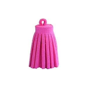 Breloque de téléphone en velours style coréen avec pompon 3 cm, accessoires de bijoux DIY, porte-clés en cuir artificiel, fabrication artisanale, origine Yiwu - Product Image 5