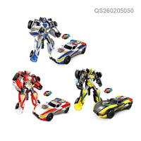 QS Meilleures ventes : Ensemble d'avions robots transformables en plastique 3 couleurs pour enfants de 5 à 7 ans, thème urbain, cadeau