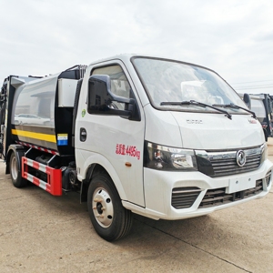 Camión de Basura Compactador Dongfeng 5m3, Camión de Basura Pequeño - Product Image 1