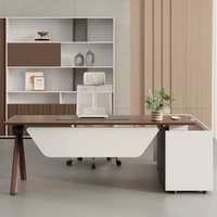 Nuevo y Elegante Escritorio de Oficina Moderno con Silla, Diseño Sencillo para el Espacio de Trabajo