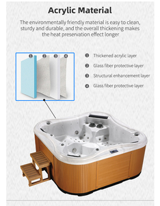 Jacuzzi Exterior Elevado para <span class=keywords><strong>5</strong></span> Personas con 2 Reposabrazos Balboa - Product Image 3
