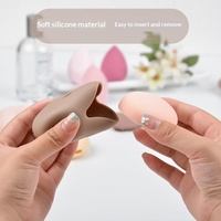 Boîte de rangement en silicone pour éponge de maquillage, anti-poussière, respirante, pour houppettes et cotons cosmétiques, étui de protection portable – Offre Spéciale