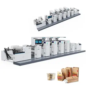 Impresoras flexográficas de alta velocidad y alta precisión Unidad tipo pétalo Máquina de impresión flexográfica