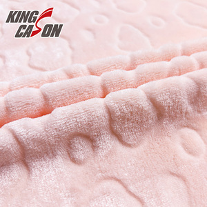 Tela de Franela de Felpa con Estampado de Nubes Rosa, Morado y Beige, Nueva Colección, Súper Suave, 100% Poliéster, para Textiles del Hogar - Product Image 3